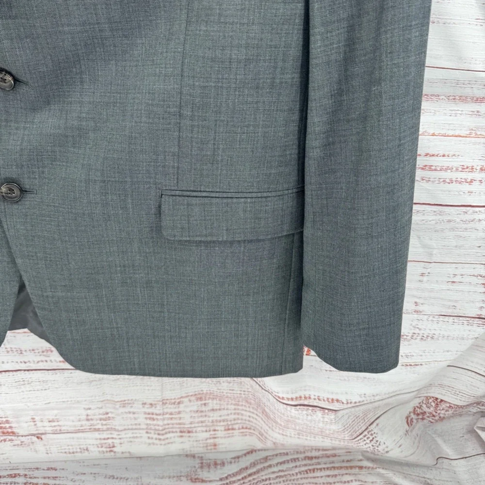 Lauren Ralph Lauren Suit Jacket Blazer Mens 48R Gray Wool Single Vent